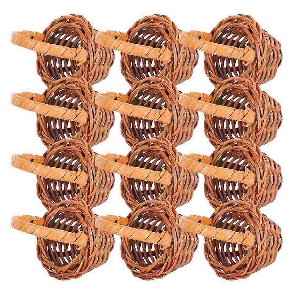 Mini Woven Baskets Miniature Flower Baskets Miniature Flower Baskets Small Easter Candy Baskets