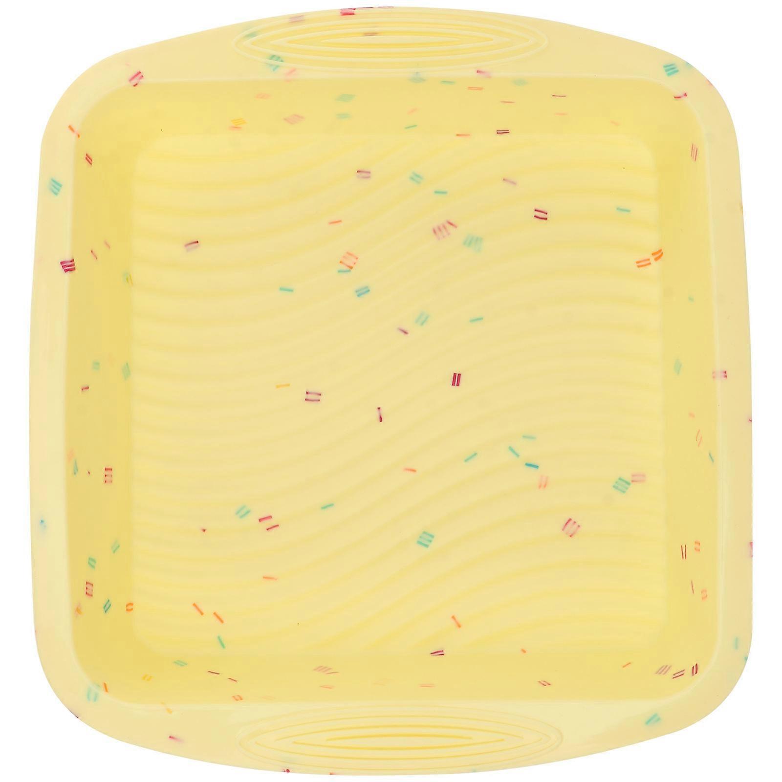 Square Baking Tray Silicone Mould For Oven Safe Home Users Reusability 1Pack