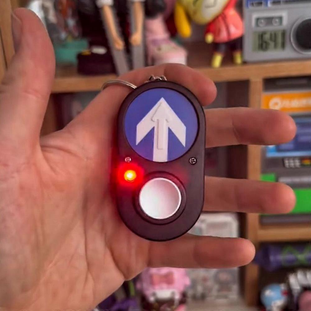 Australian Sidewalk Traffic Light Button Keychain Sound Accessory Handheld Press To Make Sound Keychain Commemorative Funny