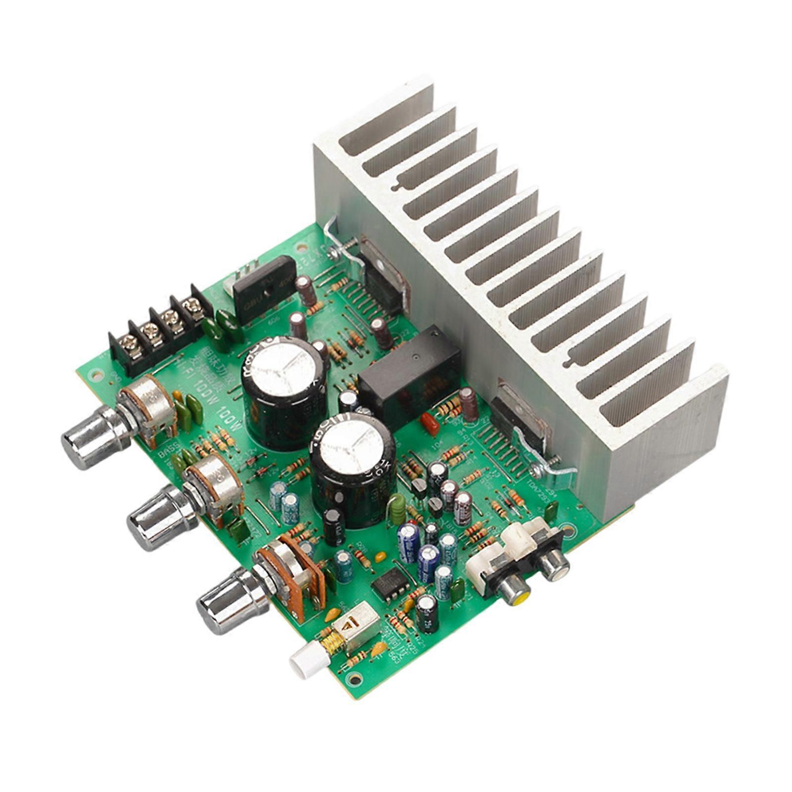 Powerful TDA7293 100W+100W Amplifiers Sound Board for Speaker DX798 Power Amplifiers Board 25W+25W Output Power Multicolor