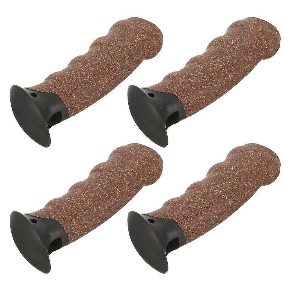 Ergonomic Trekking Pole Handle Part 4Pcs Cork Cane Replacement