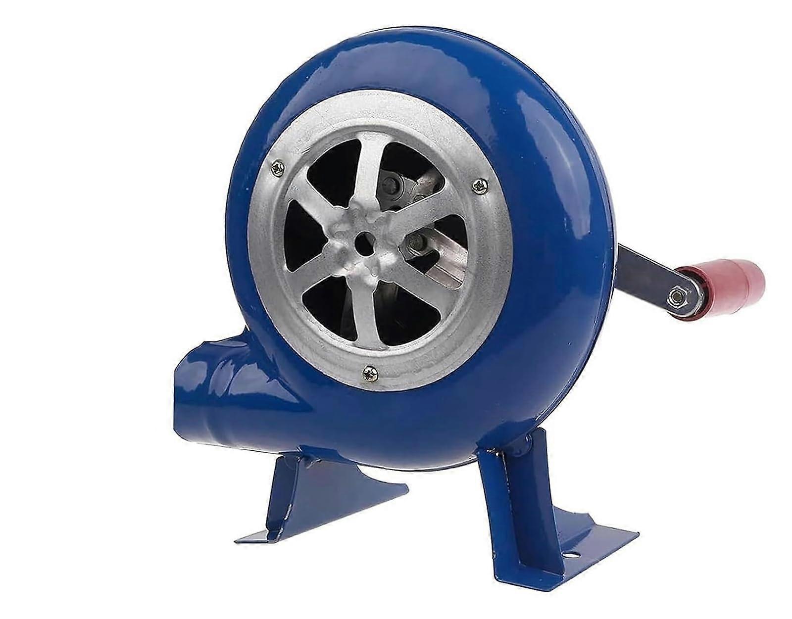 Blacksmith Forge Blower with Ergonomic Hand Crank for Rapid Fire Ignition in Camping BBQ Cooking