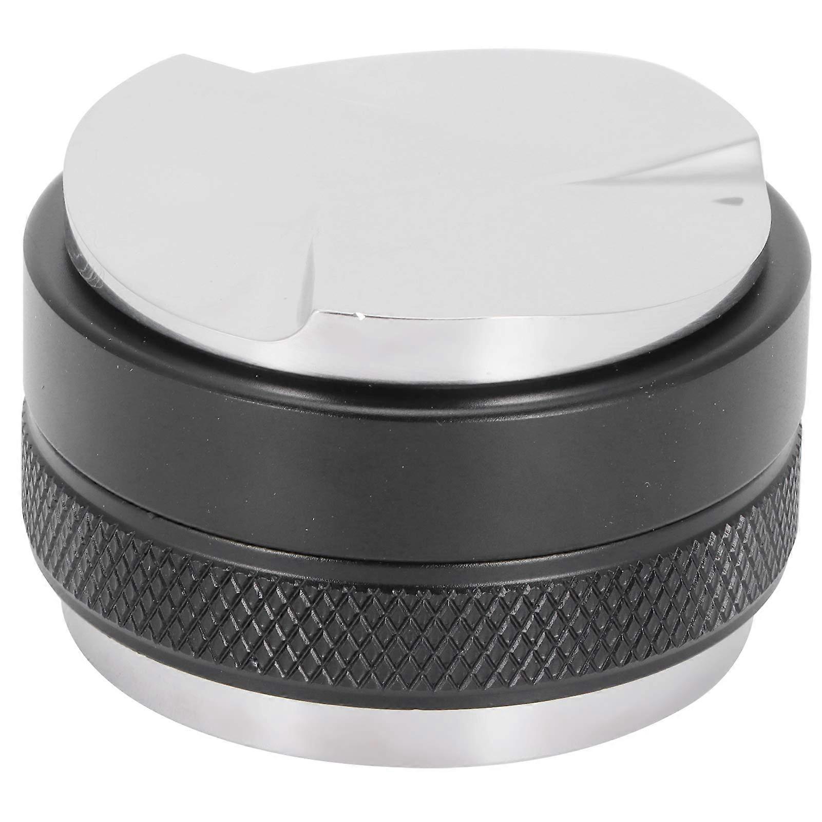 51mm Coffee Tamper and Distributor with 3 Angled Slopes, Adjustable Height Leveler, Stainless Steel for Espresso Machines