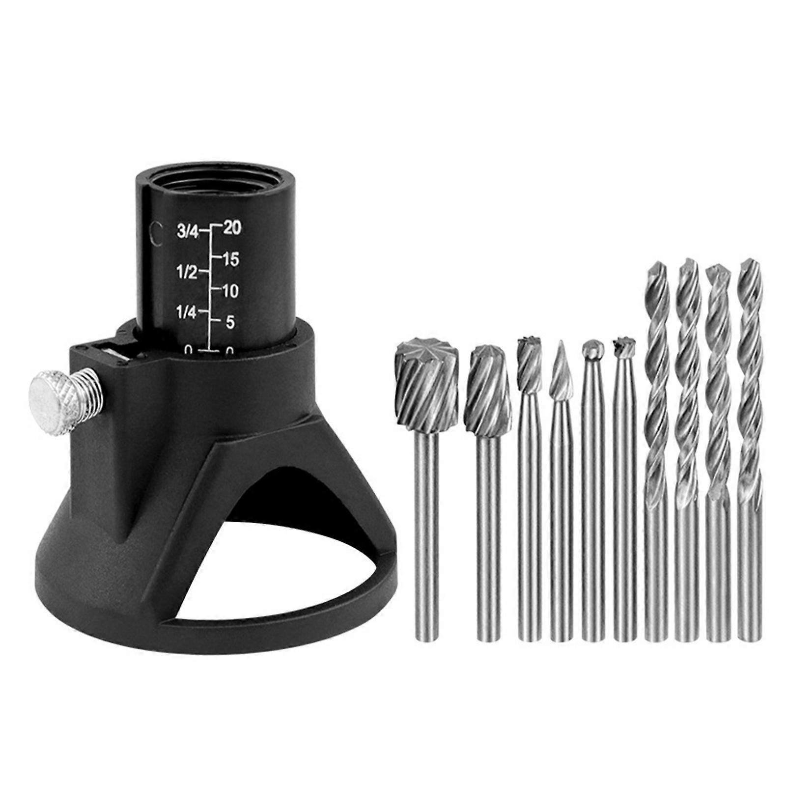 11Pcs Drill Locators Rotary Positioner Professional Drill Grindering Polishing Positioner Retainer Rotary Tool Multicolor