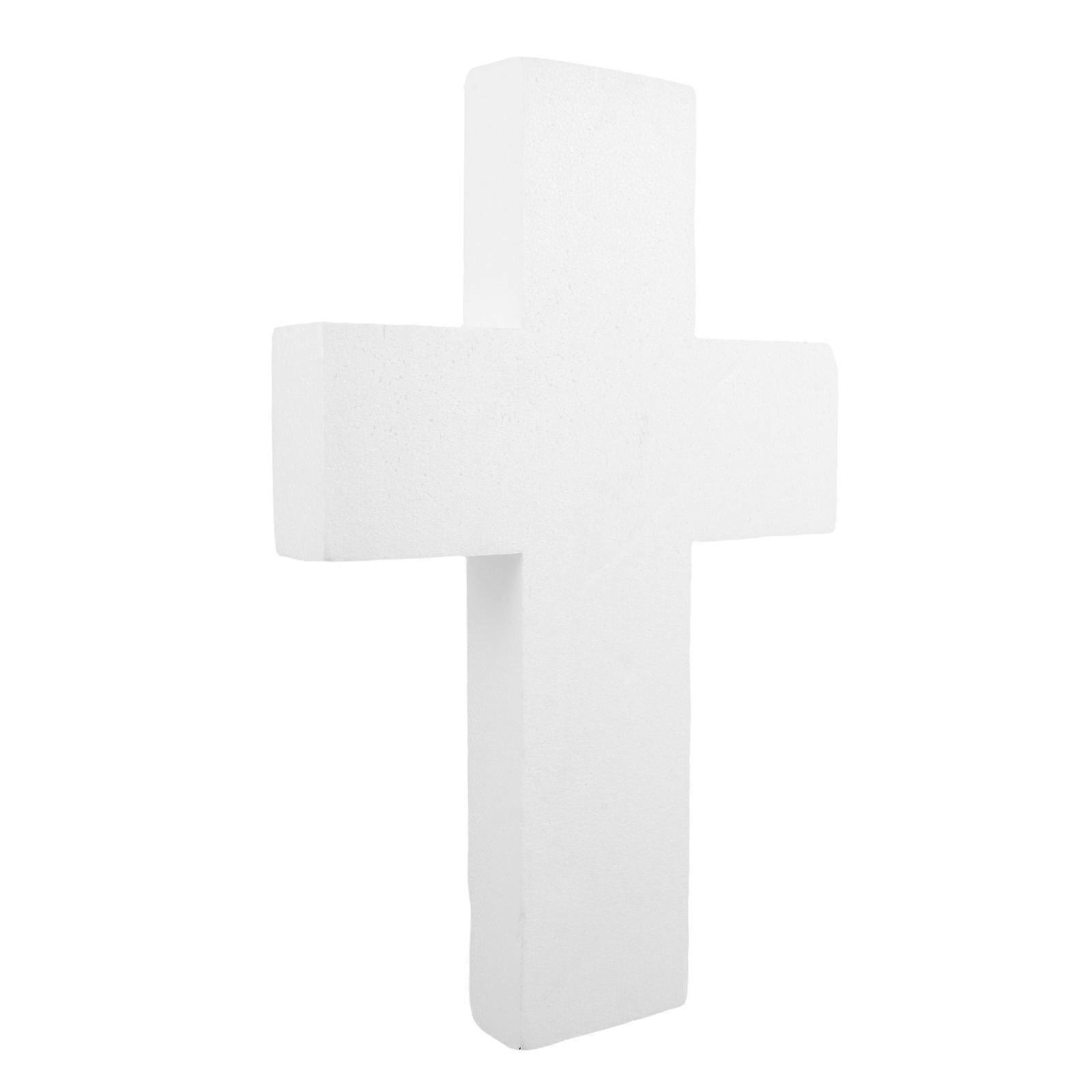 White Foam Cross Craft for DIY Use Polystyrene Foam