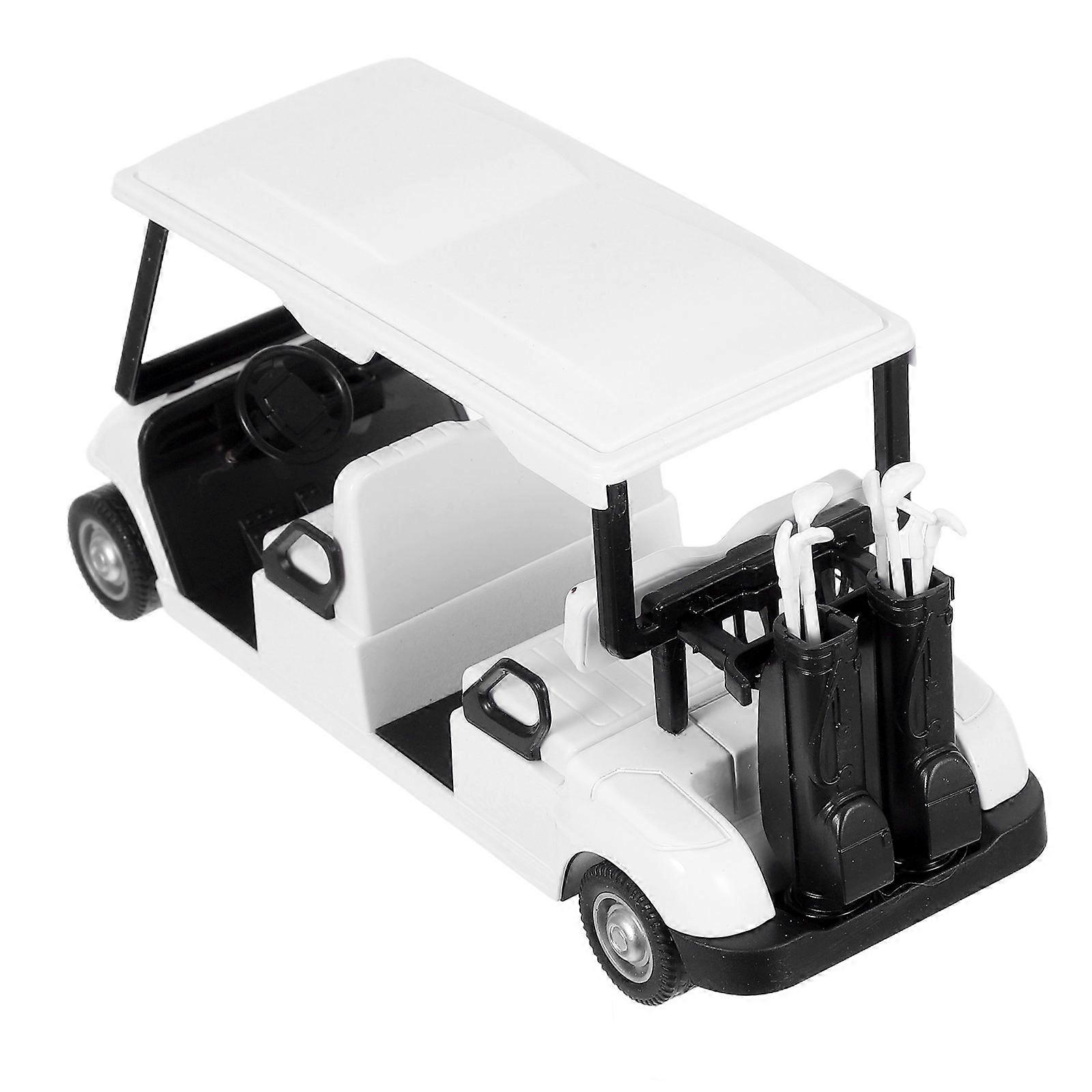 Mini Diecast Golf Cart for Pullback Action Collectible Use