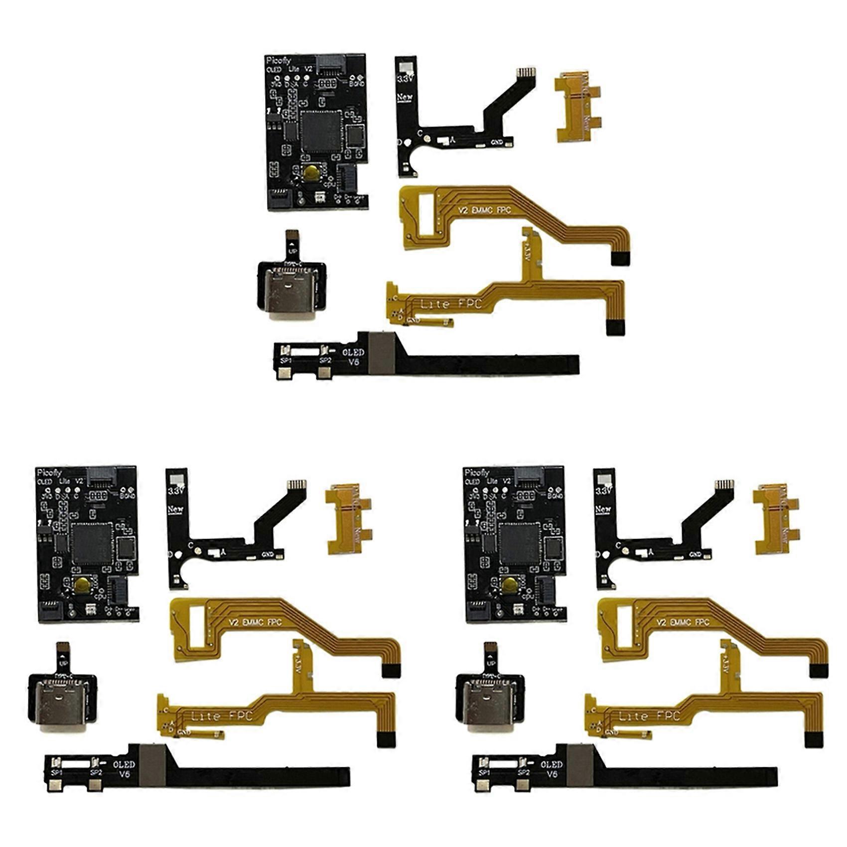 3X Hwfly Picofly for Raspberry Pi RP2040 Chip Support Picofly Oled /Lite/V2 Console Upgradable Flashable
