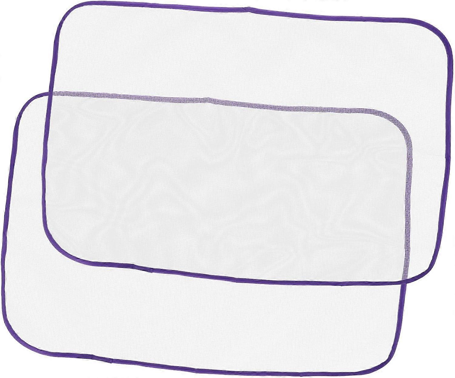 2pcs Heat-Resistant Ironing Mesh Pad Ironing Board Protector for Bed Countertop Random Color