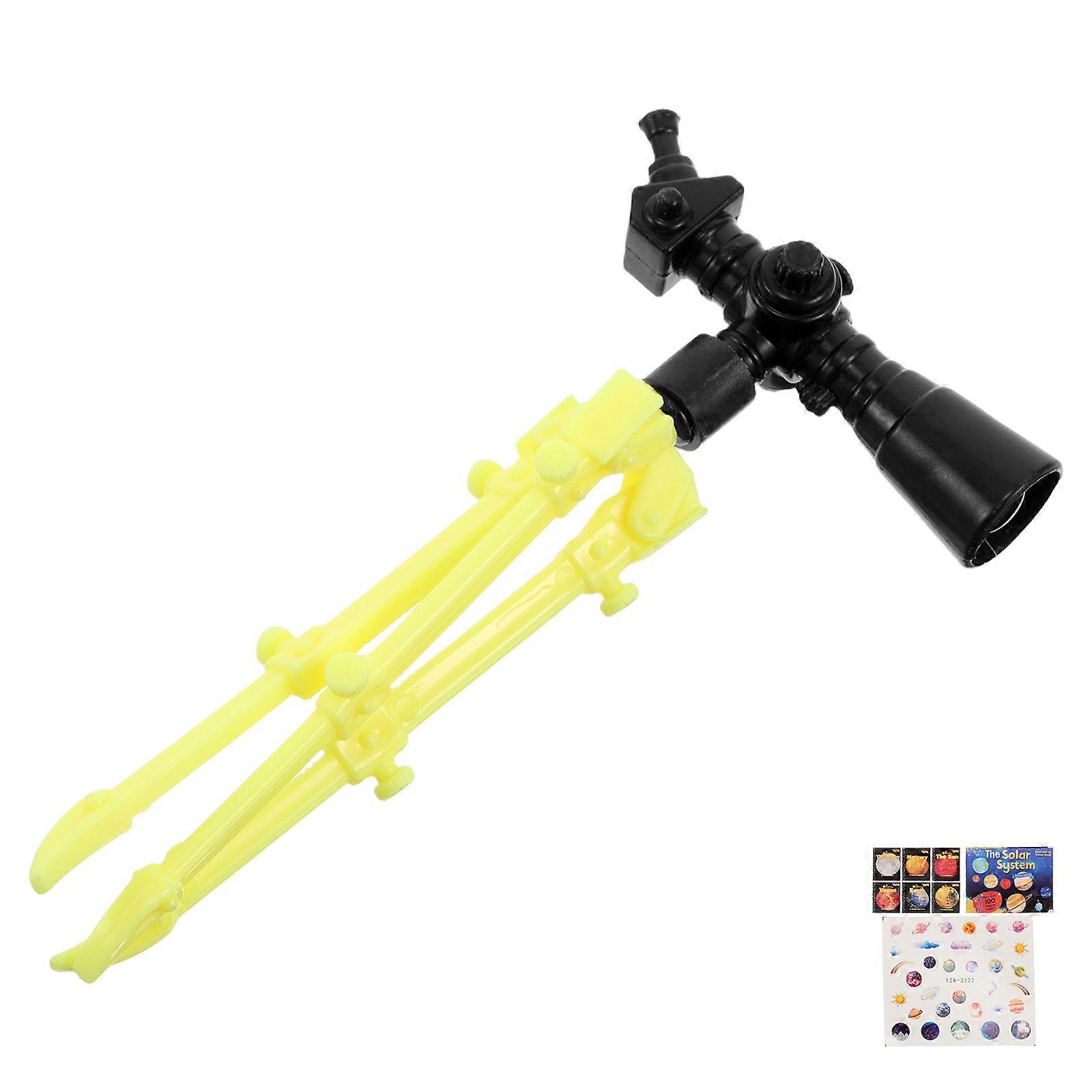 Micro Miniature Telescope for Decoration 1Set Dollhouse Plastic Model