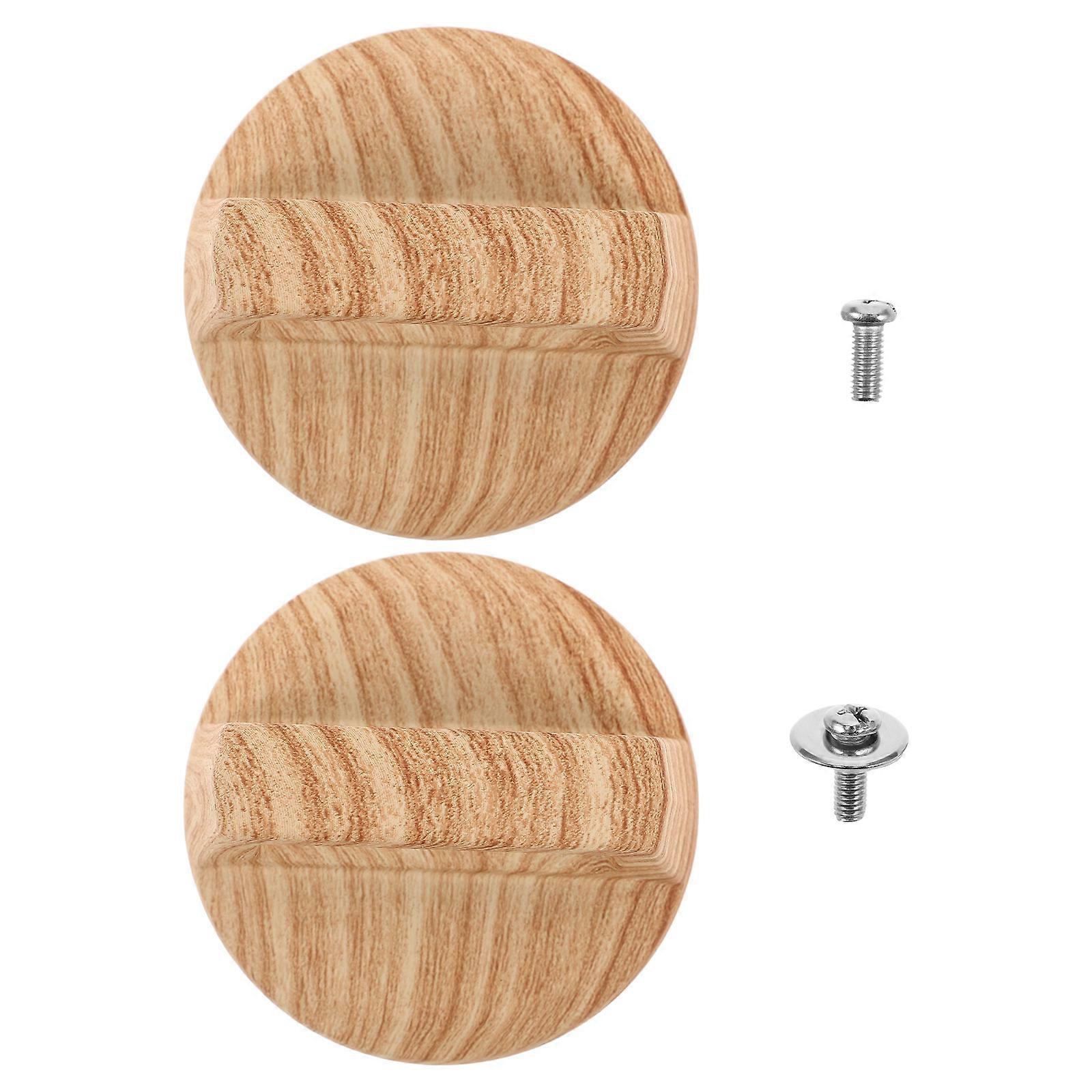 Wood Texture Pot Lid Handle for Universal Pot Lid Replacement 2Pcs Pack