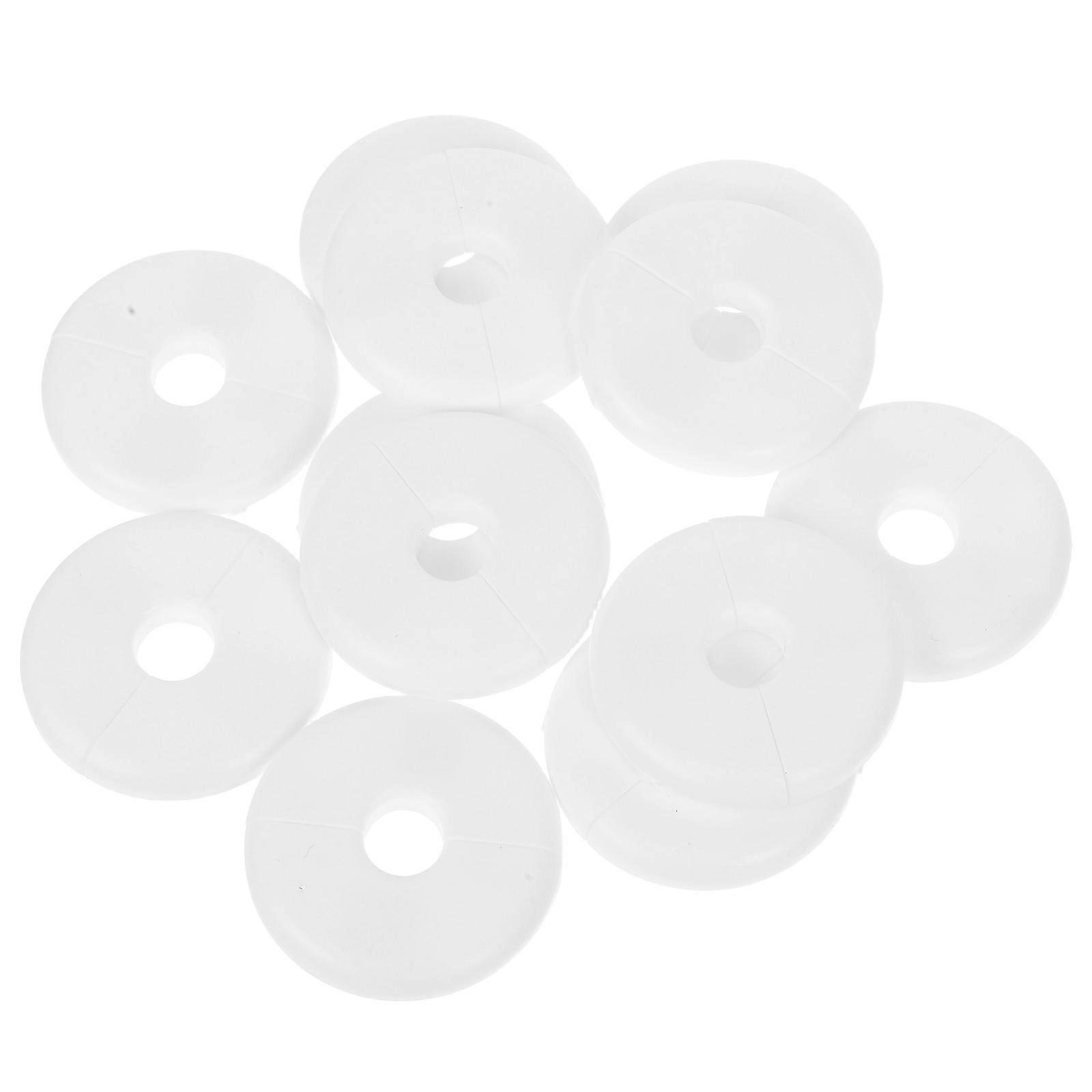 Round Escutcheon Plate Split Pipe Cover for Decor 12Pcs Radiator Pipe Collars