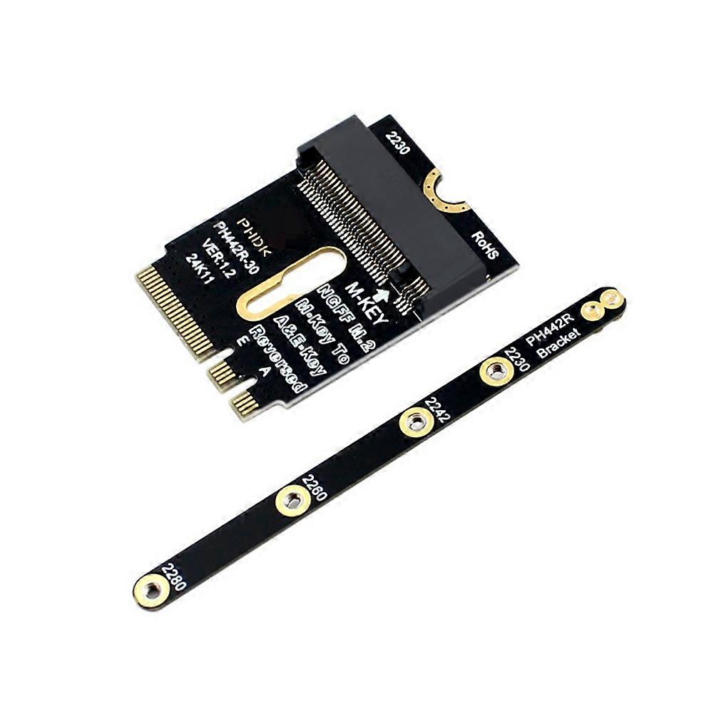 M.2 A+E to NVME SSD Adapter M2 WIFI A/E Key to M Key PCIE 4.0 Riser Card for 2230 2242 2260 2280 NVME SSD