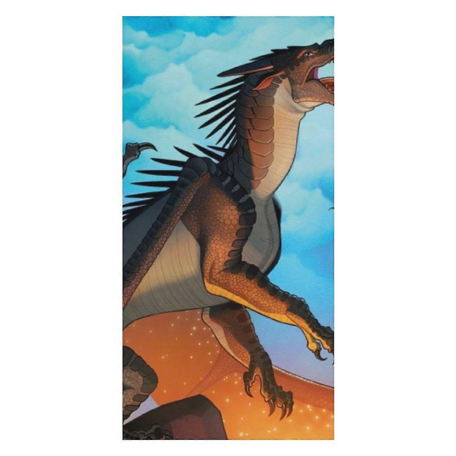 a390 Wings of Fire Large Beach Towel Ultra Soft Double Faced Pile Absorbent Shower Towel Sandy Shore Quick Drying Towel wrxc390