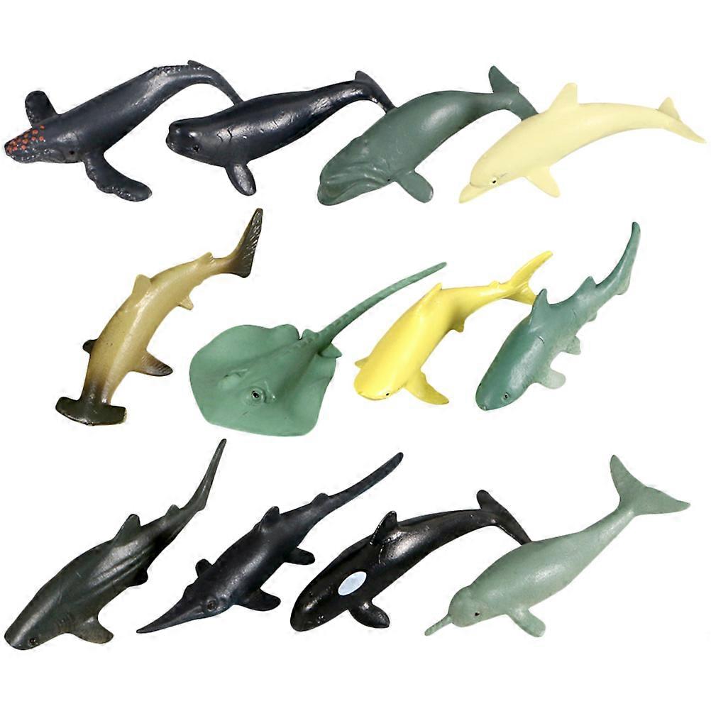 Creative Marine Animal Models Ocean Animals for Playing 36Pcs Set