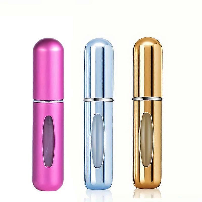 3 Perfume Dispenser Bottles 5 ml Rotating Perfume Dispenser Bottles with Visual Design Compact and Fashionable Portable Spray Bottles