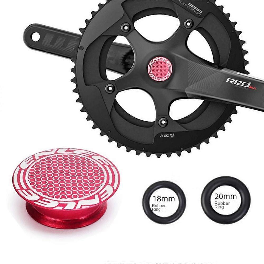 Capuchon anti-poussi��re de manivelle de v��lo ��tanche, anneau en caoutchouc en alliage d'aluminium, couvercle anti-poussi��re de p��dalier de v