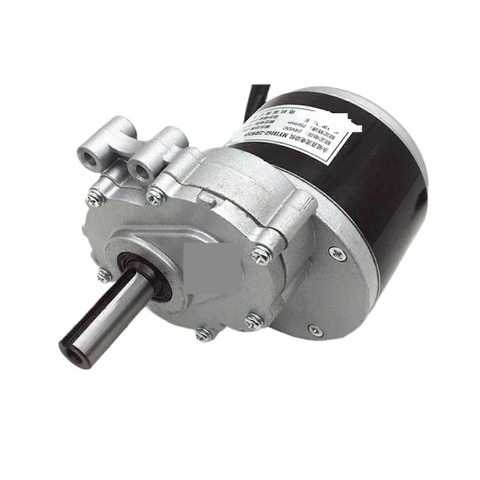 24V 250W Low Speed Brush Motor 75RPM 120RPM 44mm Longer Shaft 17mm Diameter for Robotics and Automation