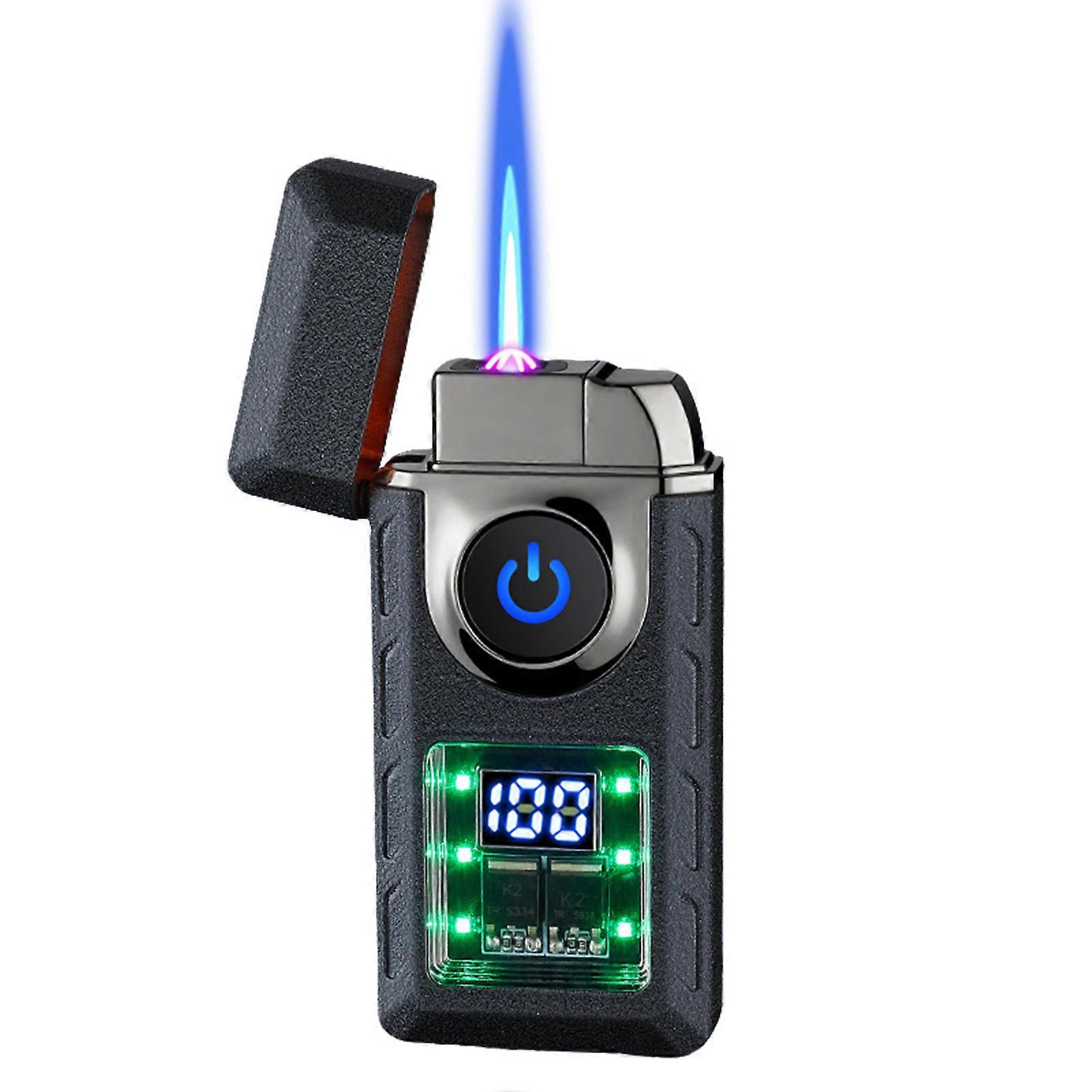 Double Fire Windproof Lighter Reusable Soft Flames Lighter for Camping