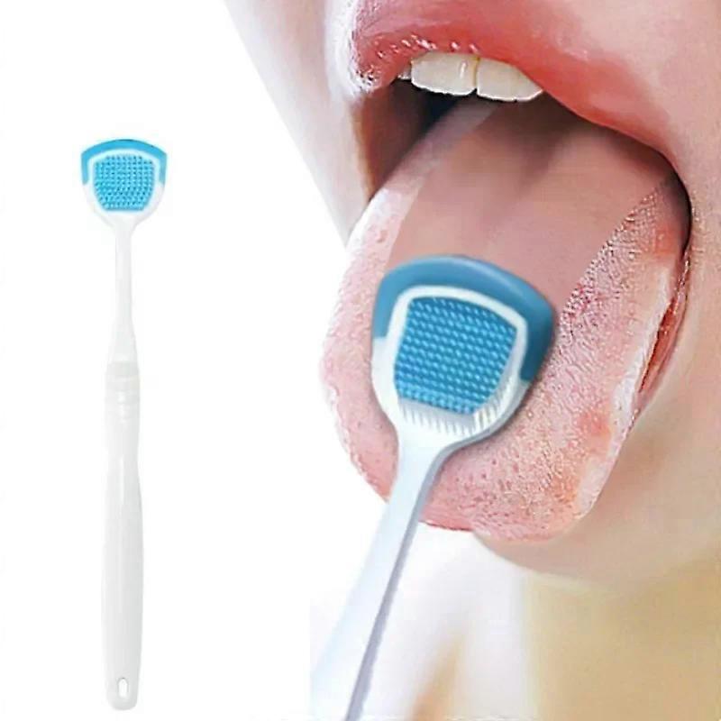 Tongue Scraper Reduce Bad Breath For Oral Care,tongue Cleaners,Tongue Cleaning Adults  Tools Soft haired silicone tongue scraper