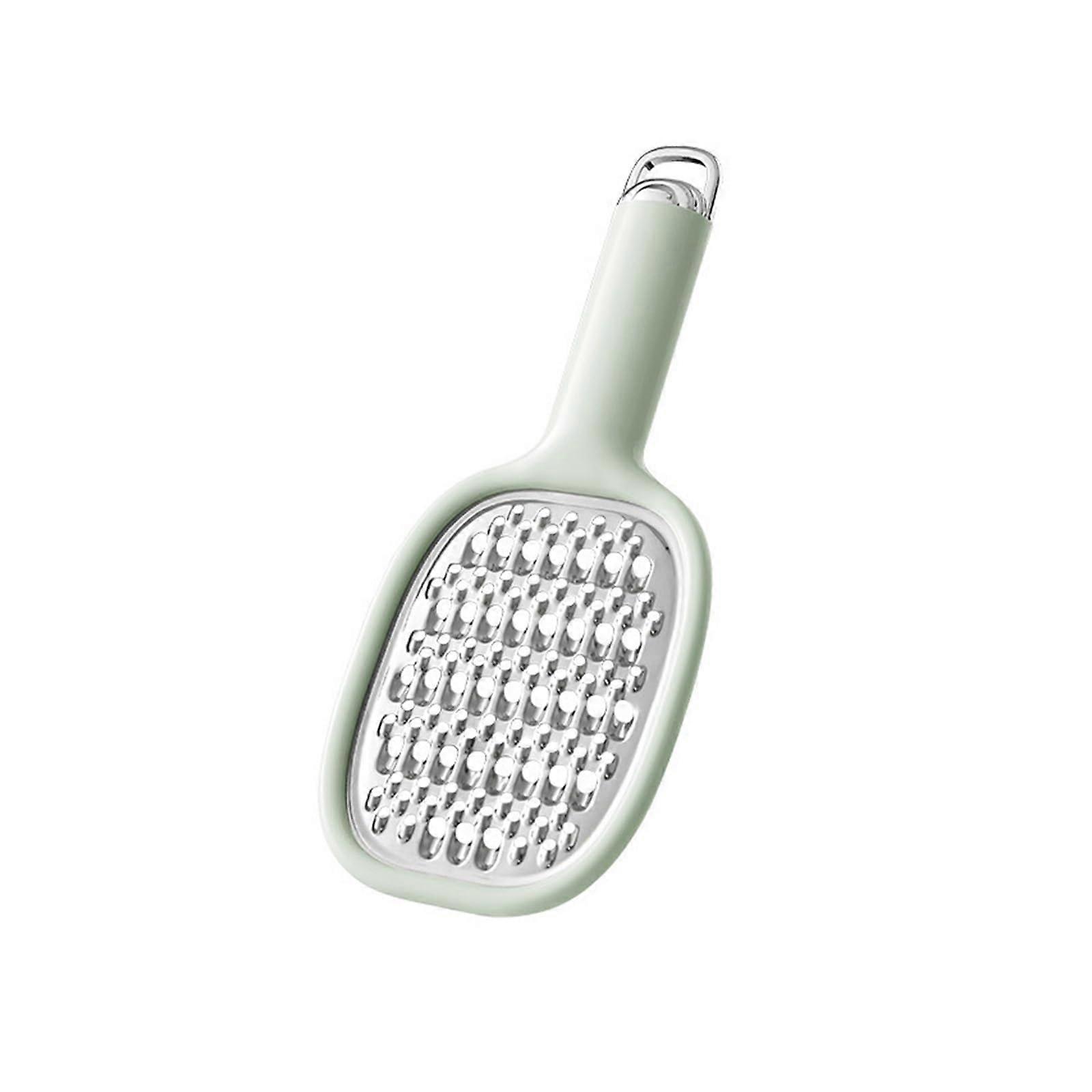 Stainless Steel Cheese and Vegetable Grater with Sharp Blades and Ergonomic NonSlip Handle Green