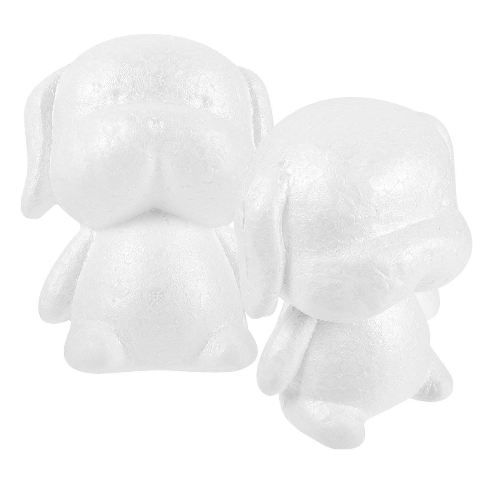 2pcs Valentine Day Puppy Model Party Adornment DIY Craft Flower Arranging Modeling White