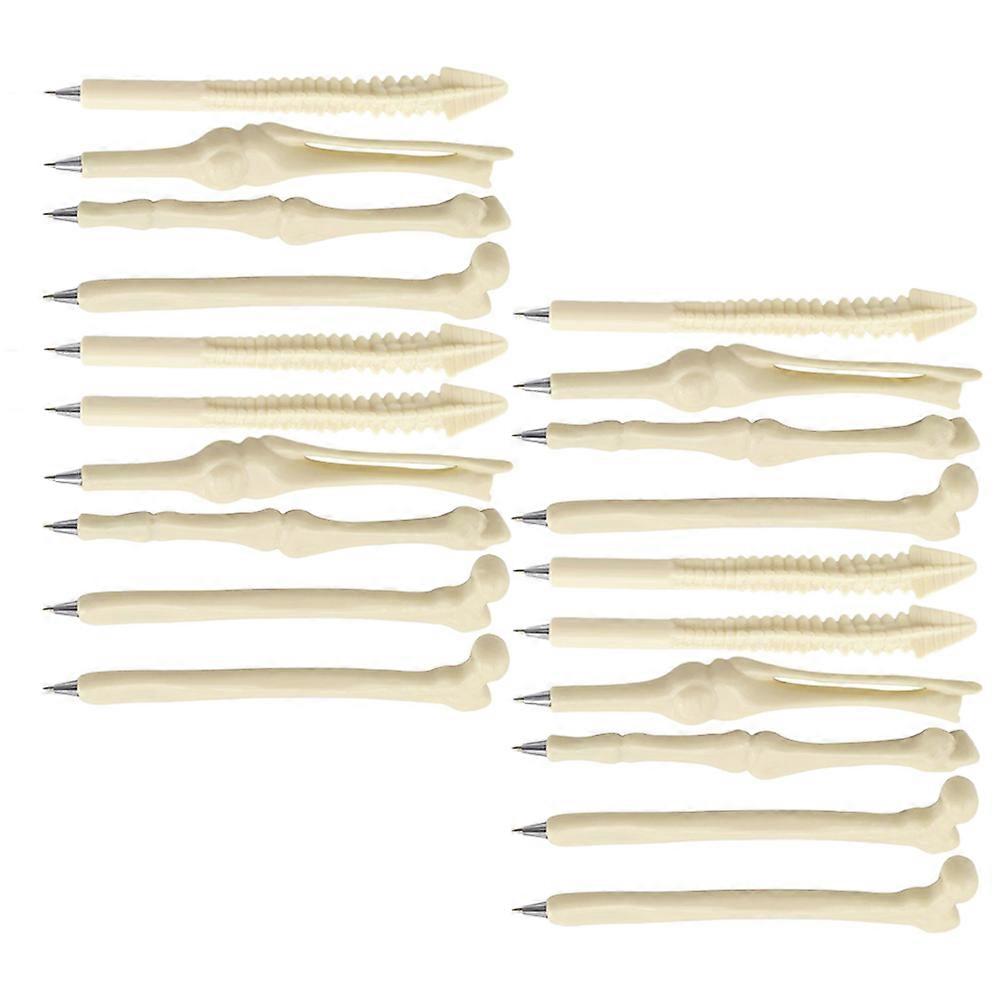 Creative Bone Ballpoint Pen for Students 20Pcs with Smooth Black Ink