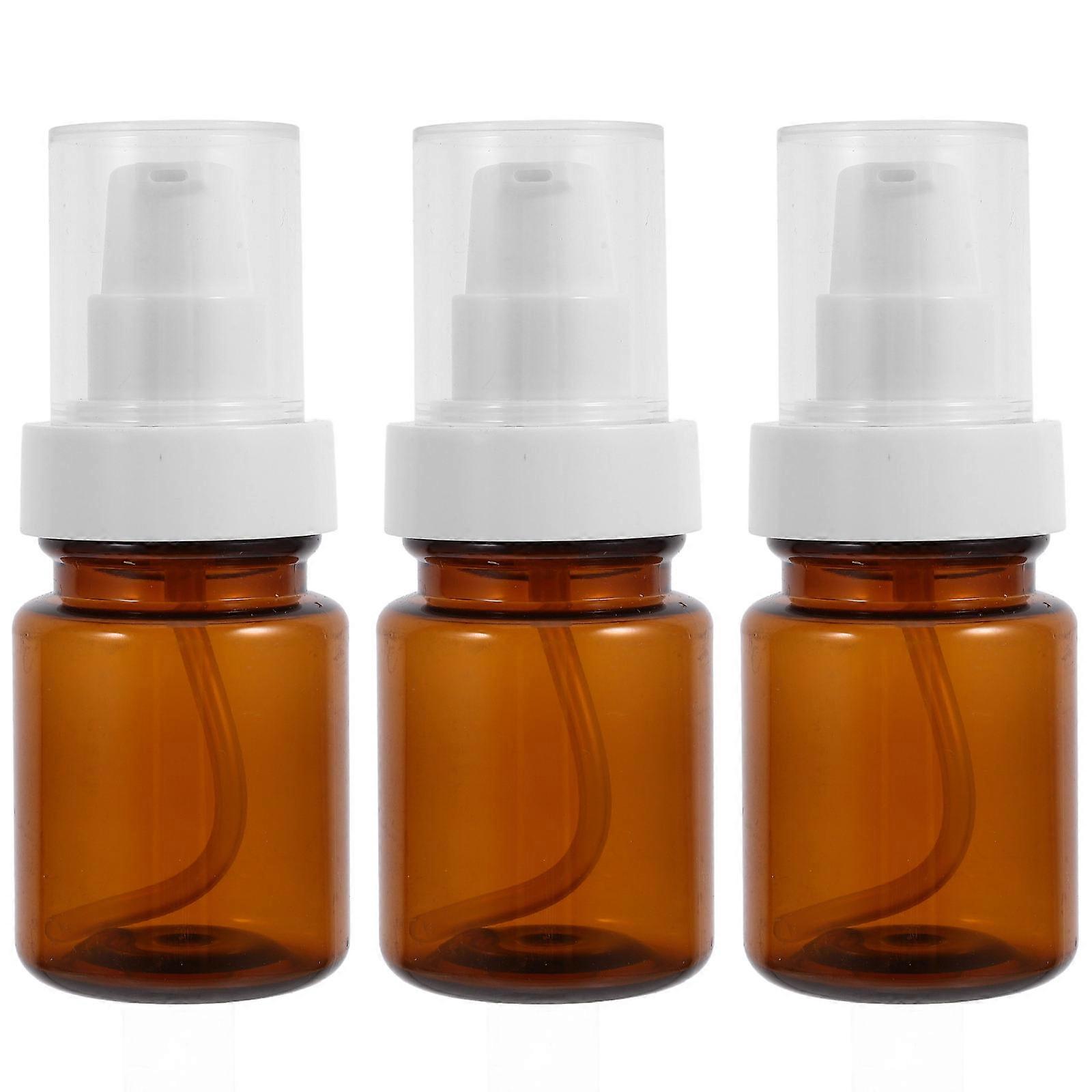 Essential Oil Bottle Empty Pump Bottle for Storage Use 3Pcs 60Ml Brown