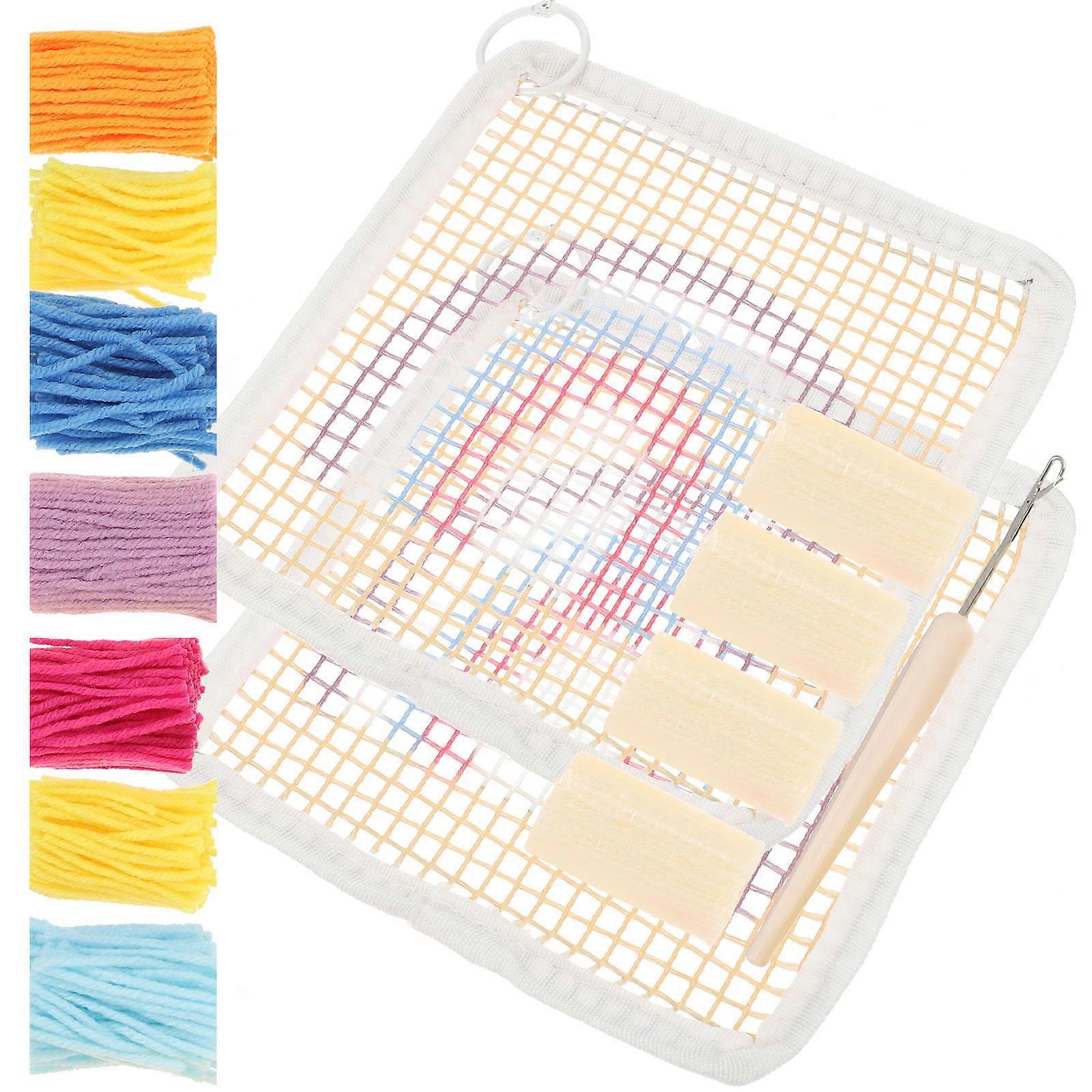 Embroidery Coaster DIY Cup Mat Tools for Embroidery 1Set