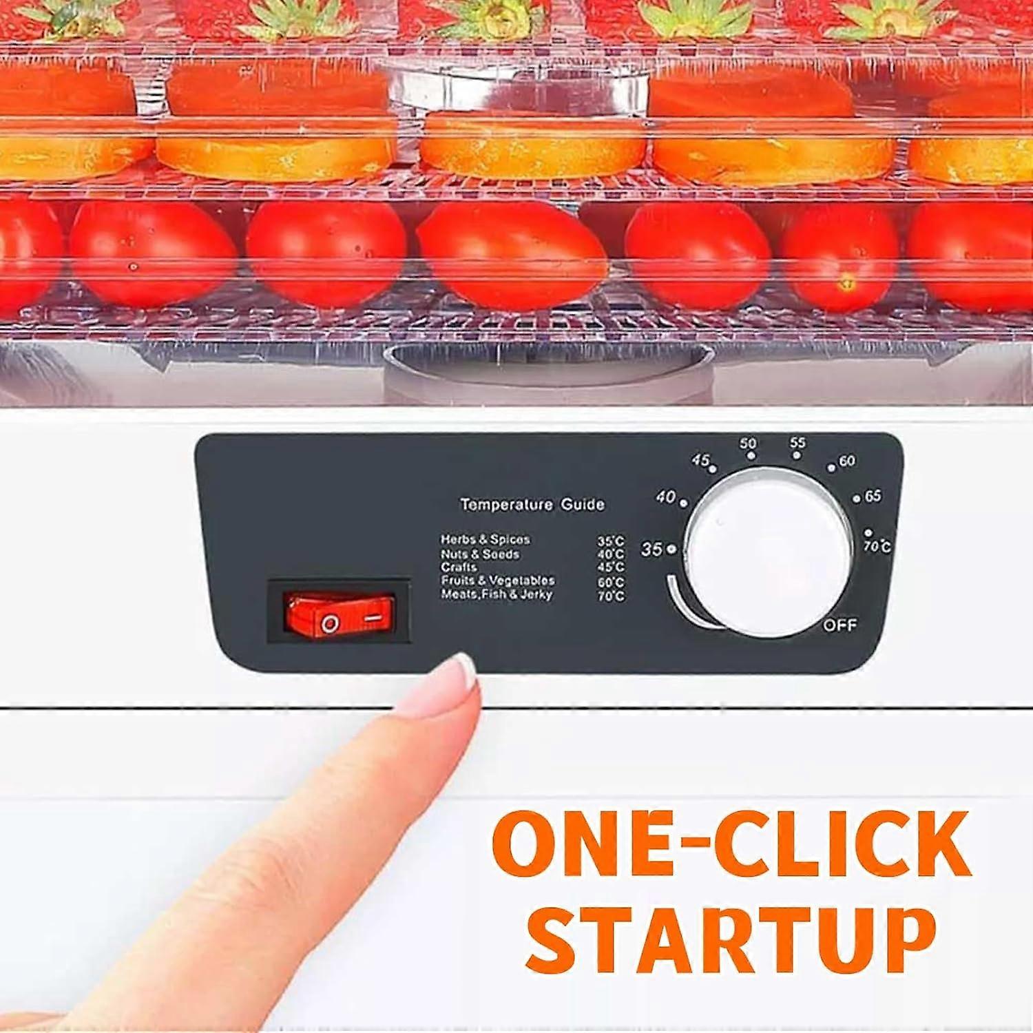 5Layer Food Dehydrator with Adjustable Temperature Control for Jerky, Fruit, Herbs and Treats