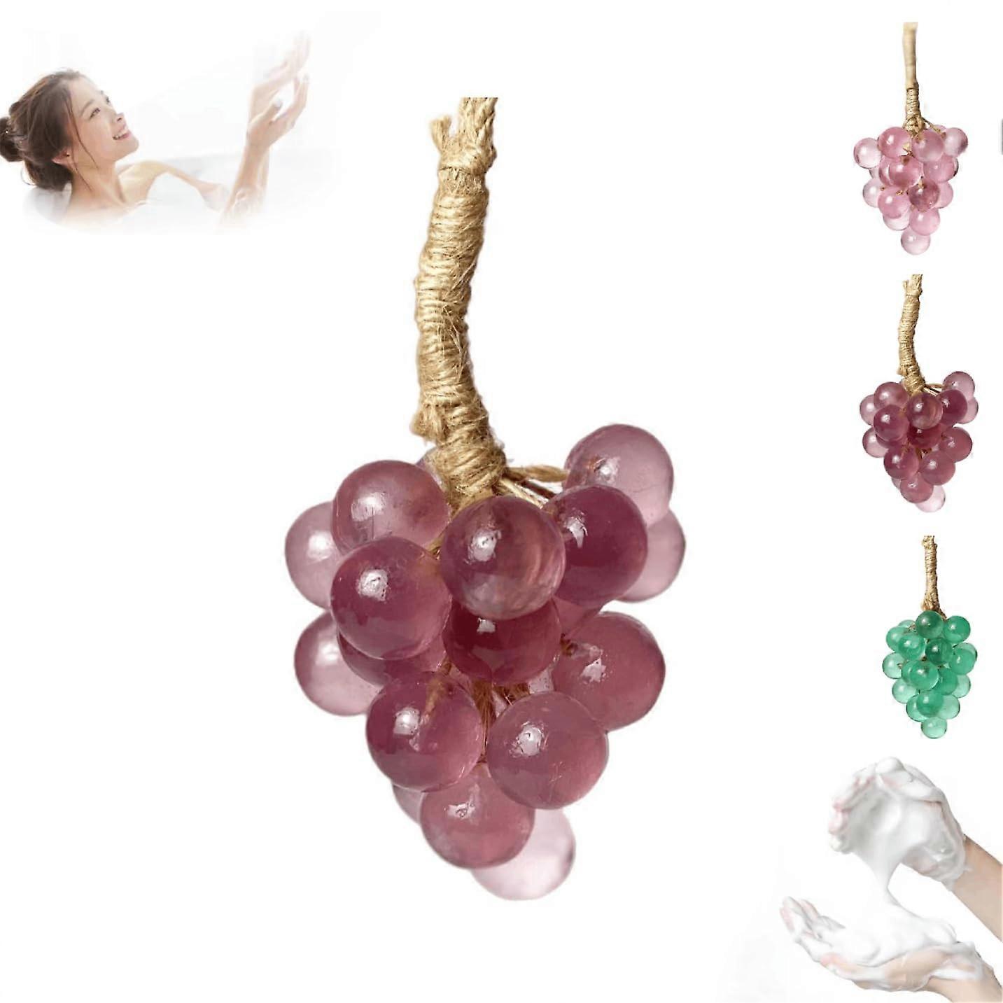 Handmade Cold Process Grape Soap Bar with Deep Hydration for Dry Skin, Artisan Bath Gift Purple