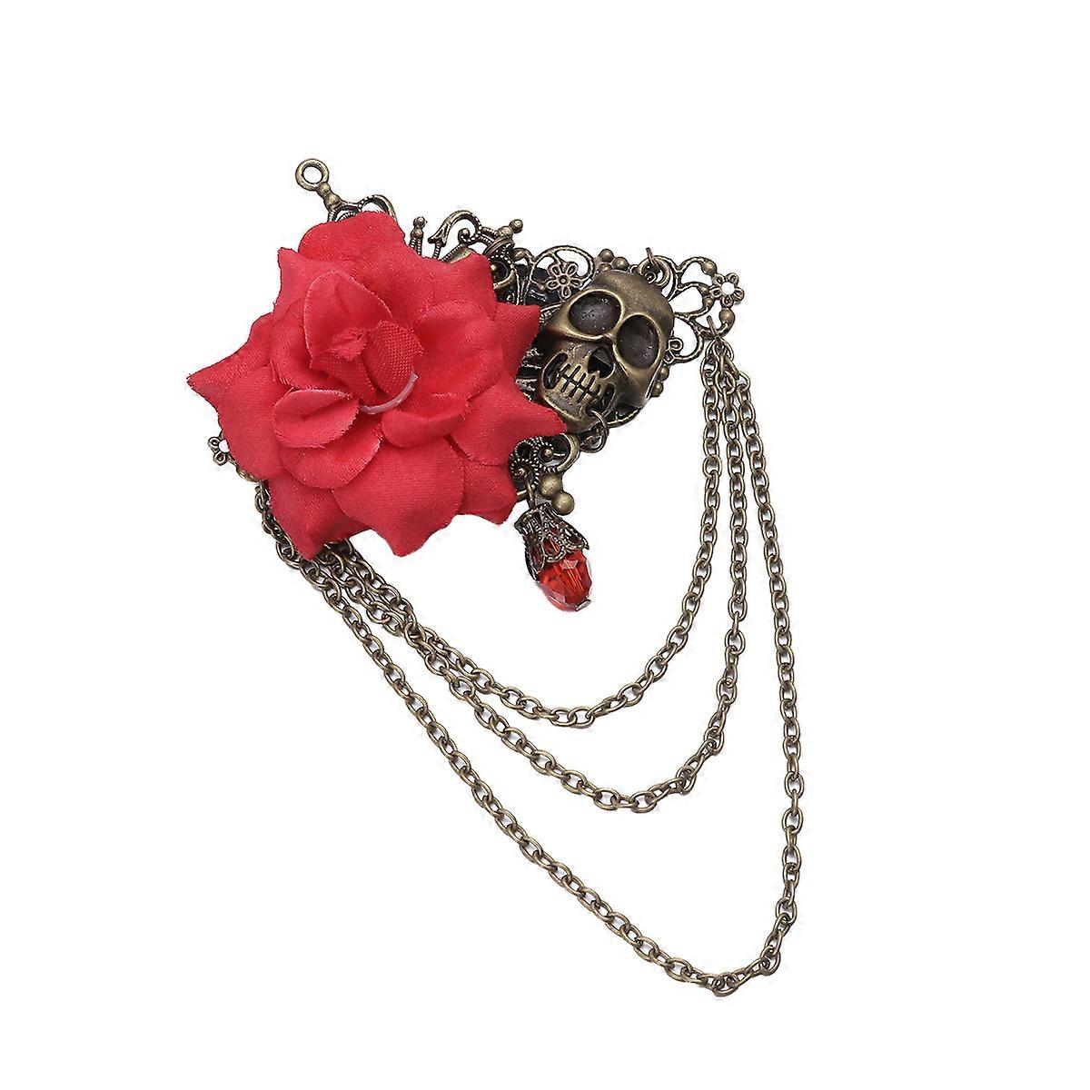 Broche squelette rétro décorative (1 pièce)
