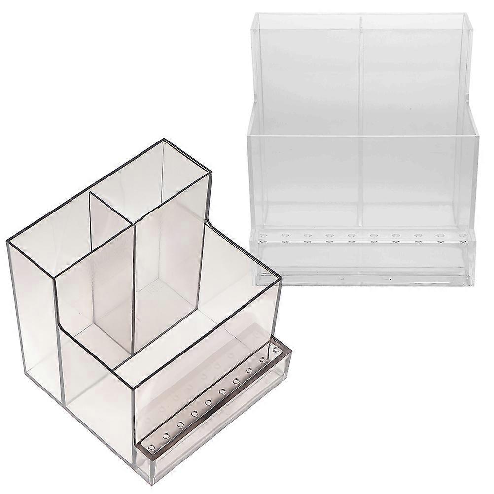 Nail Drill Holder Organizer Case for Manicure Grinding Head 2Pcs Storage