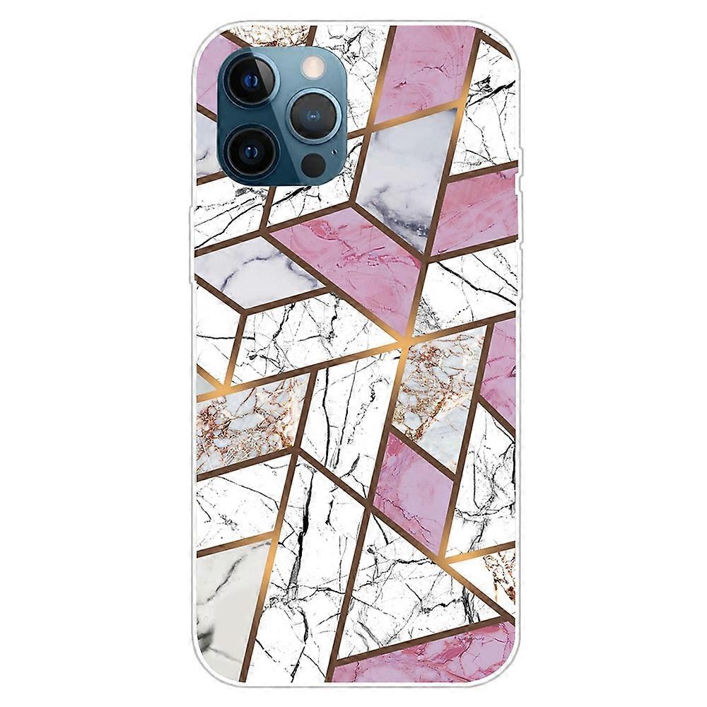 For iPhone 16 Pro Max Case Abstract Marble Pattern Printing TPU Phone Cover