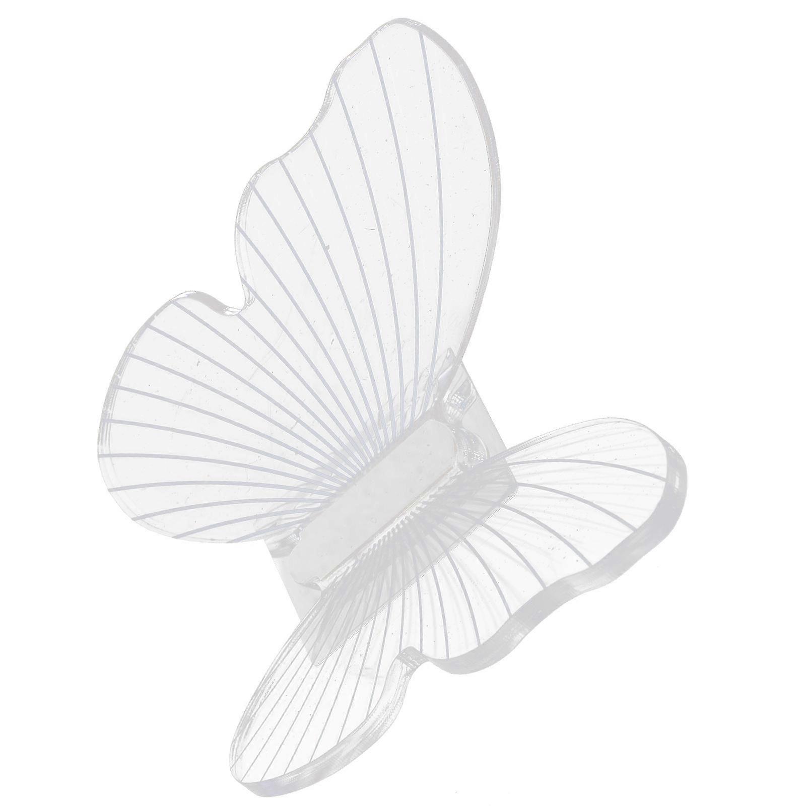 Wall Mounted Hooks Acrylic Butterfly Wall Hook for Hanging Transparent