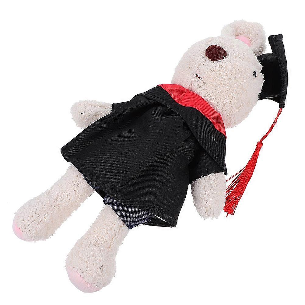 Graduation Gift Stuffed Rabbit Designed As Rabbit Shape Doll with Doctor's Hat