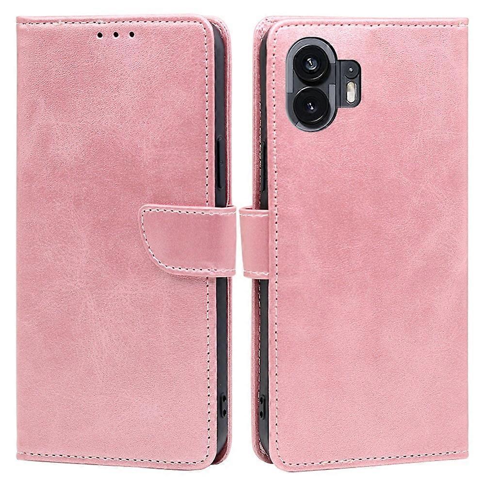 For Nothing Phone (2) Case Scratch Resistant Calf Texture PU Leather Phone Shell