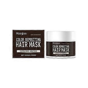 Condicionador de Cabelo Castanho Escuro - Hidratante, Reparo de Frizz & Pontas Duplas, Cor Duradoura