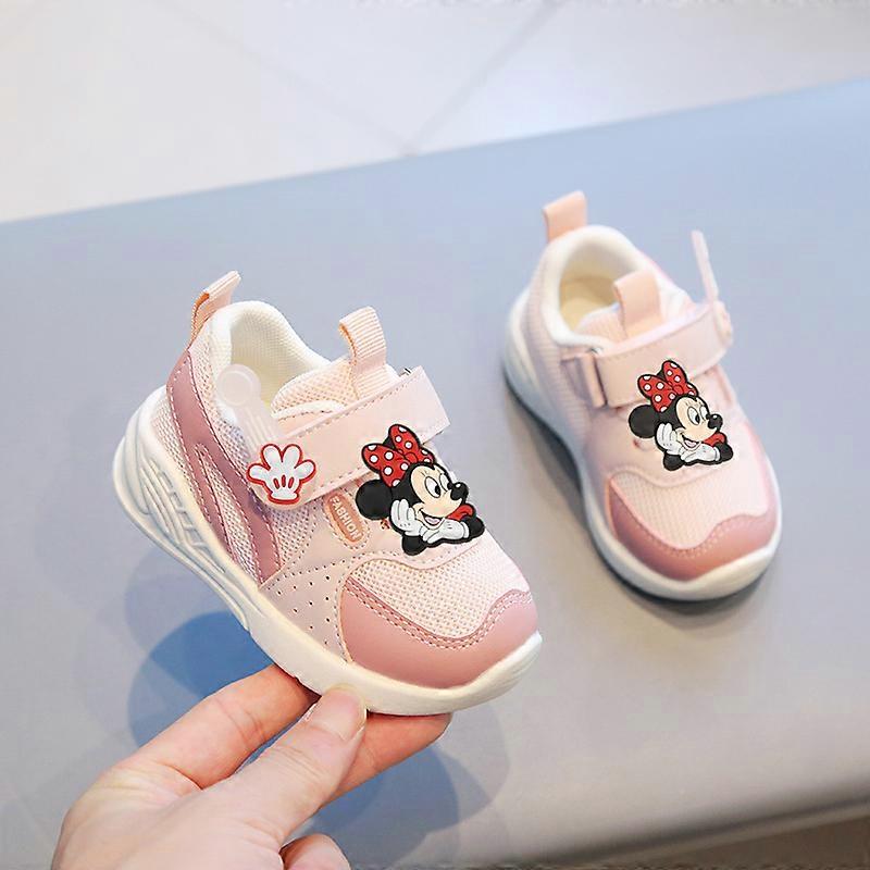 Disney Spring/Fall New Kids Sneakers Mickey Mouse Minnie Soft Sole Baby Toddler Shoes Winter summer Casual Shoes for Boys Girls