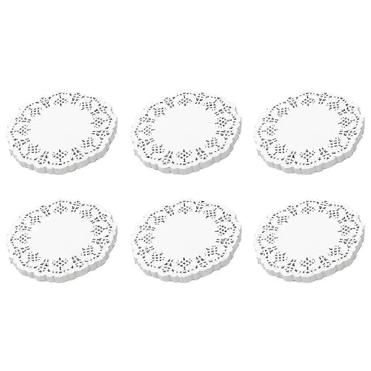 Lace Doilies Paper 100 Pcs,4.5 inch Liners for Cake,Tableware Display