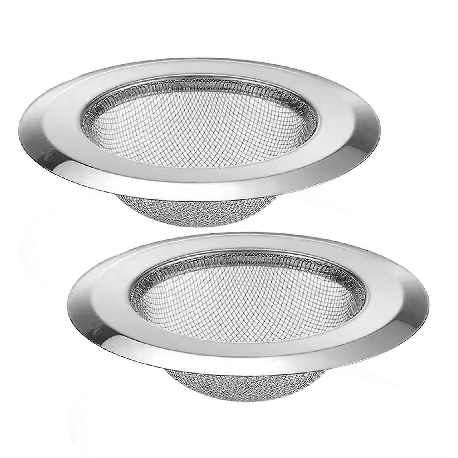 Stainless Steel Kitchen Sink Strainer Double Layer Mesh Drain Filter Food Catcher Basket 2 Pack