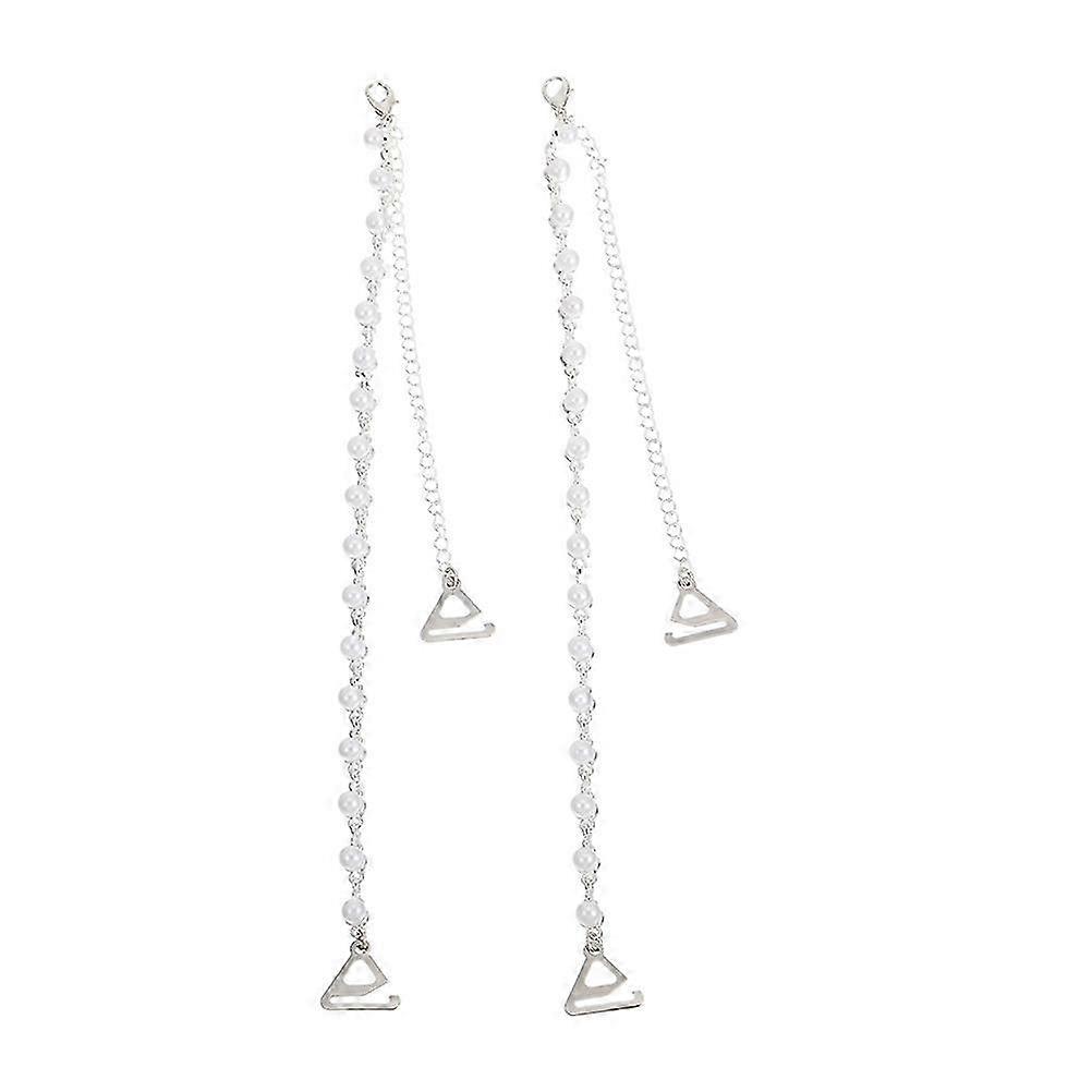 1 Pair Adjustable Women's Bra Straps with Pearl Comfortable Shoulder Straps
