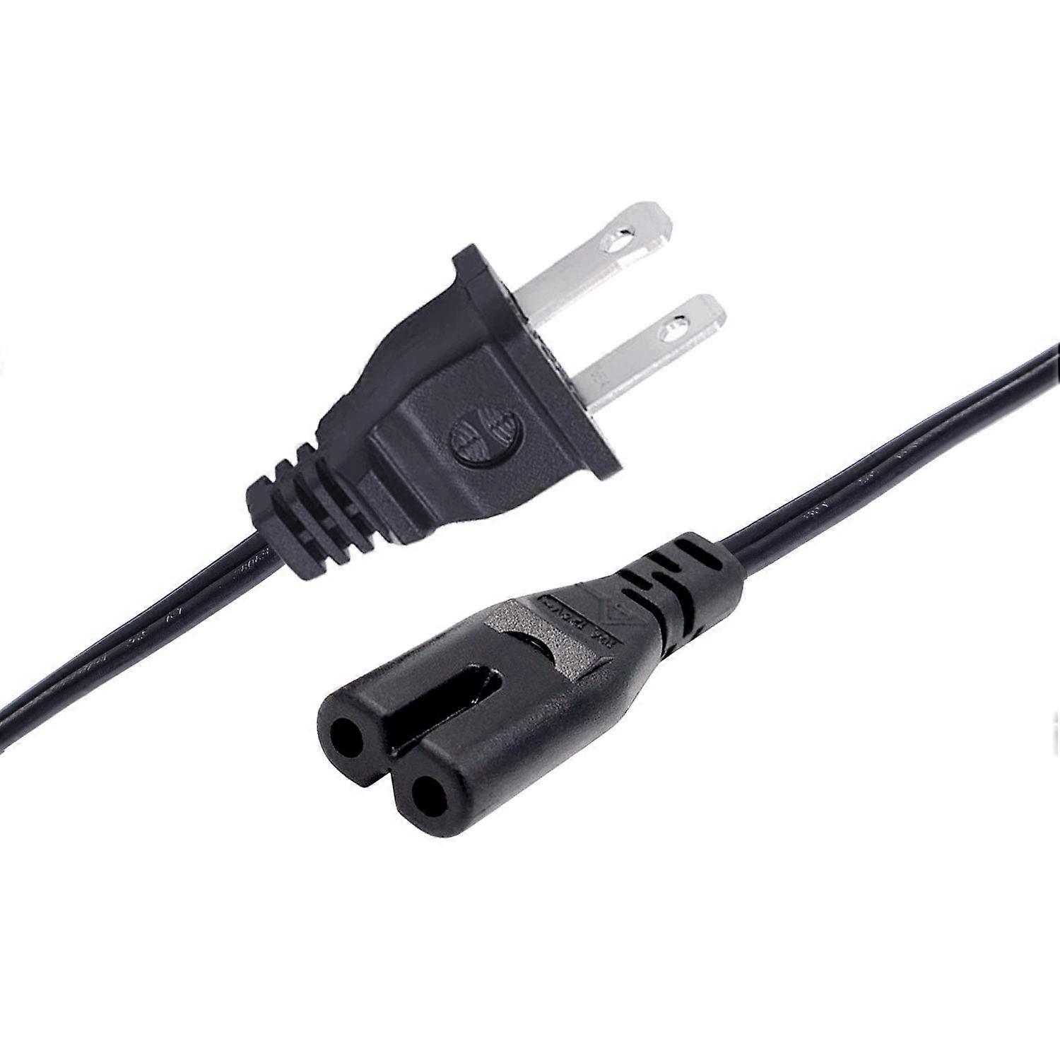 Power Cord 8ft Replacement Extra Long Figure 8 Cable for Universal Samsung TV Models