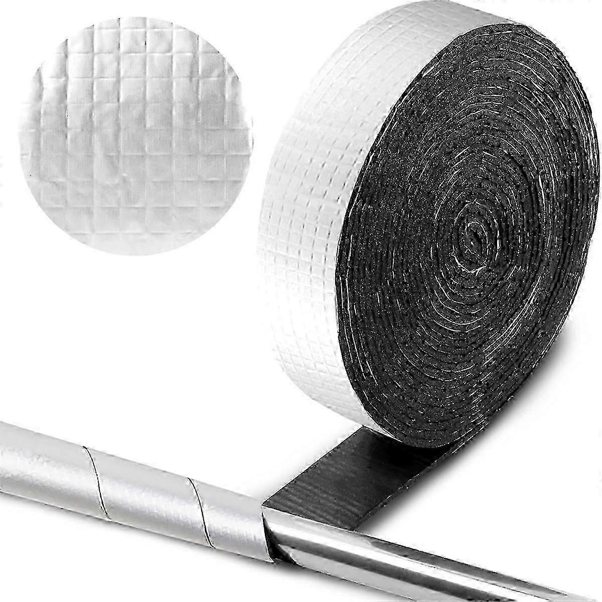 Pipe Insulation Wrap 32.8 FT Foil Outdoor Foam Pipe Wrap Insulation