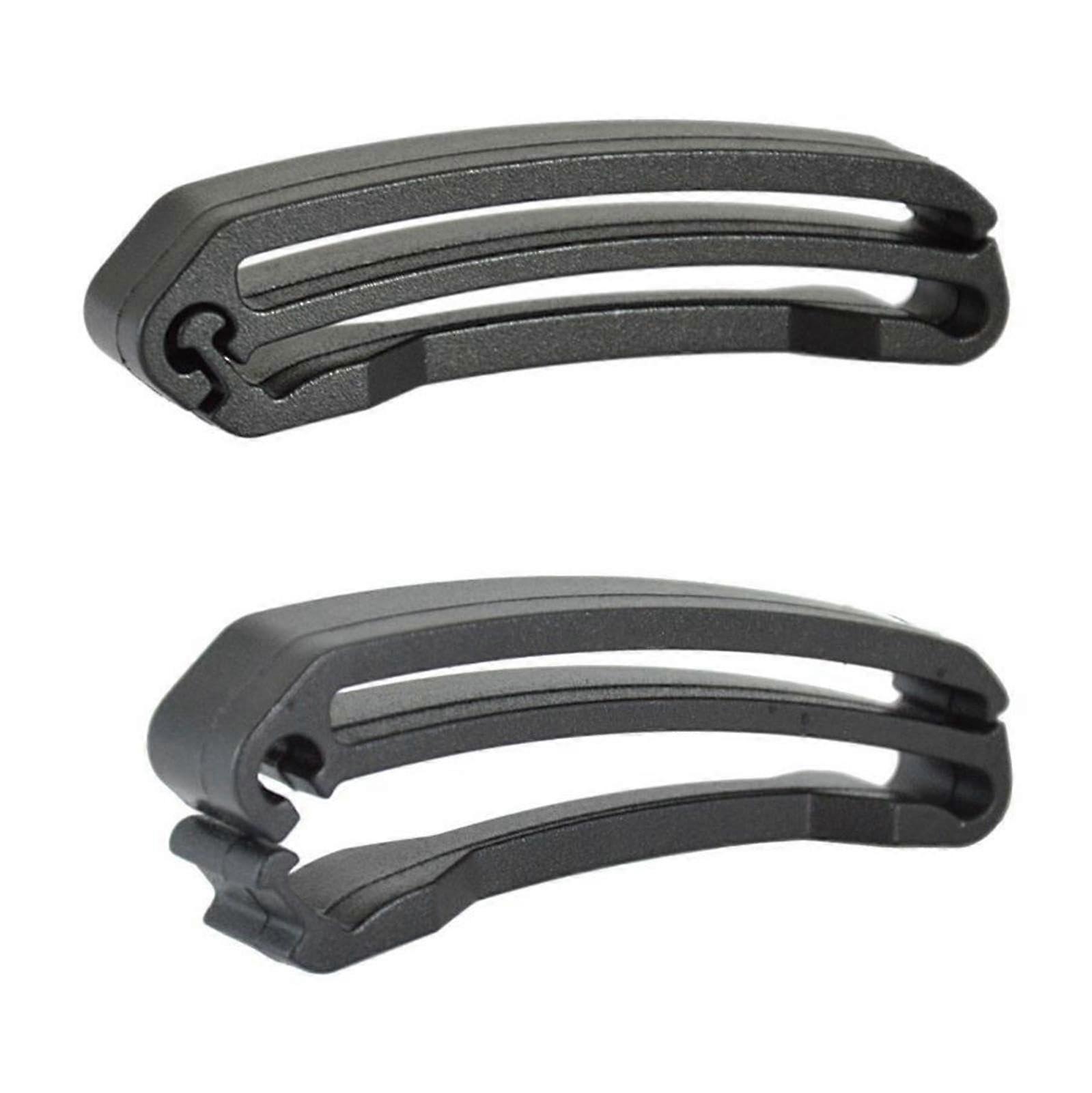 Backpack Strap Keeper Clips 2pcs Secure Strap Ends Adjustable Webbing Buckle for Outdoor Gear Black Large