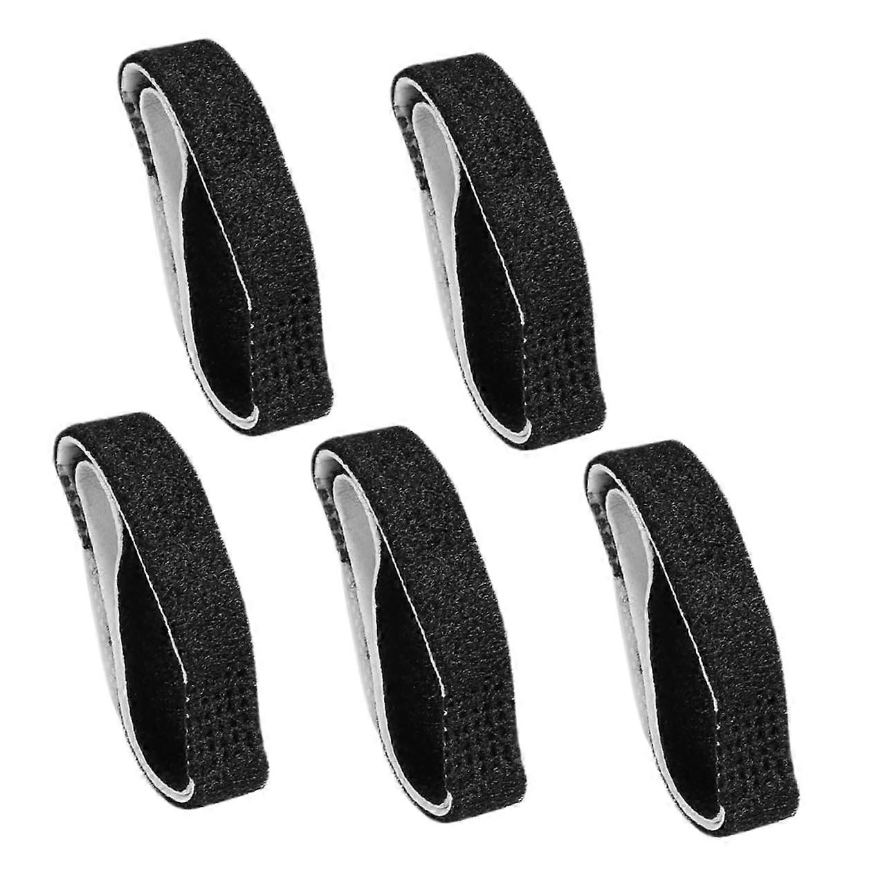 Toe Separators and Bunion Corrector Wraps, 5pcs Elastic Hallux Relief, Breathable Lightweight Black