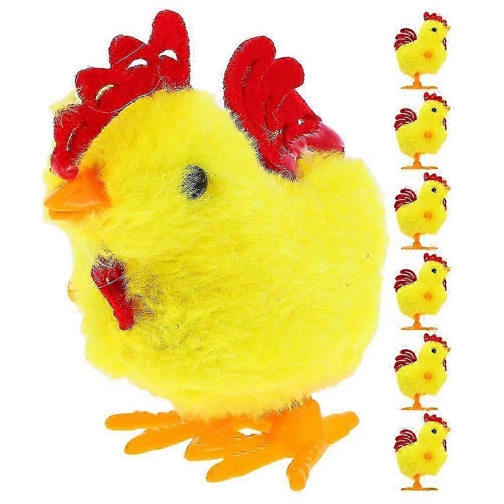 Wind-Up Easter Chicken Toys, 8-Pack, Assorted Colors, Durable Plastic