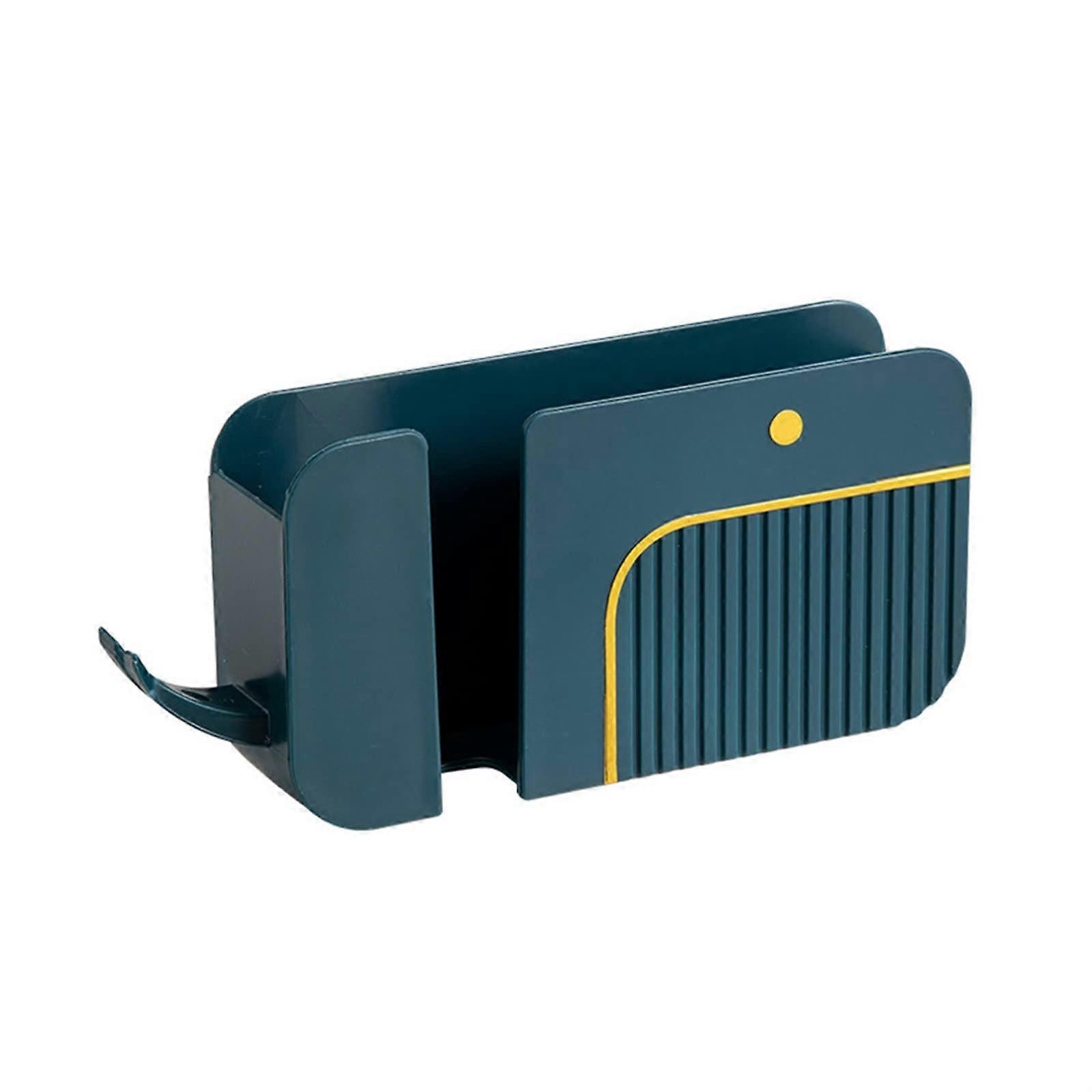 Blue Wall Mounted Shelf with SpaceSaving Design for Home Organization and Easy Install