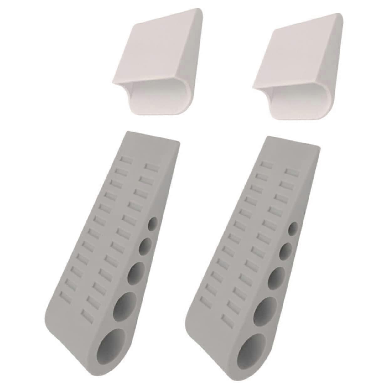 2pcs Rubber Door Stopper Wedge Security Lock for Indoor Outdoor Use