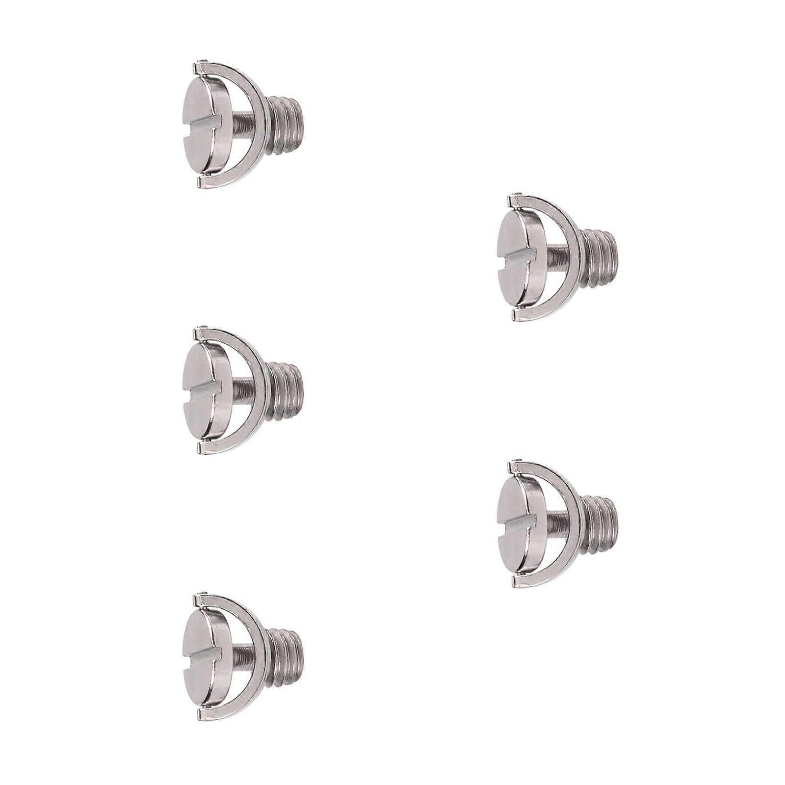 1/4 Inch D Ring Tripod Quick Release Plate Screw, Durable Metal Camera Mounting Screw 3/8 Adapter