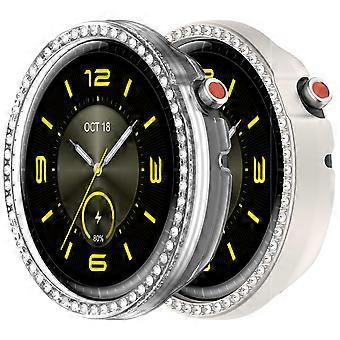 Bling Bumper Case with Crystal Diamonds, Scratch Resistant Slim TPU Cover Clear Starlight for Honor Watch Fit